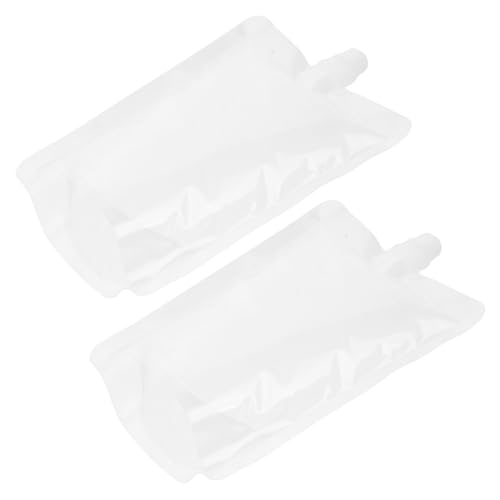 MOLUCKFU Nozzle Sealed Packaging Bag 380ml Portable Plastic Drinks Bag for Camping Fishing Travel