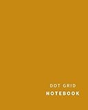  Dot Grid Notebook: 110 Dot Grid pages, Dots spaced 5mm apart (Gold)