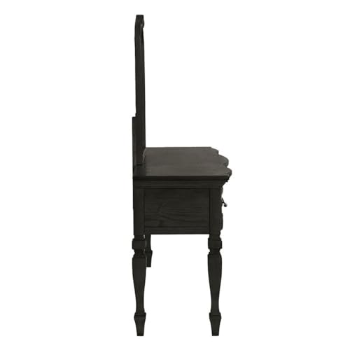 Bobkona Metro Vanity with Stool, Black