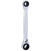 KS Tools 503.4565 4 in 1 GEARplus umschaltbar Doppel-Ratschenringschlüssel, 10x13x17x19mm