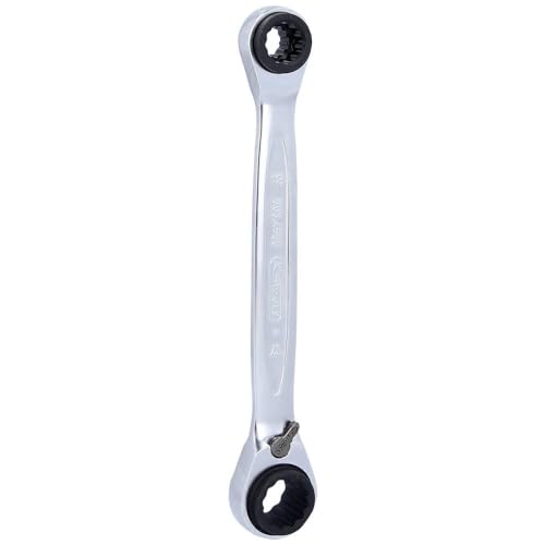 KS Tools 503.4565 4 in 1 GEARplus umschaltbar Doppel-Ratschenringschlüssel, 10x13x17x19mm