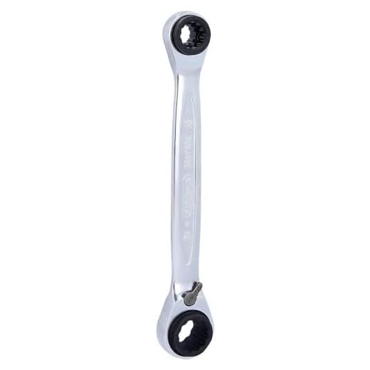 KS Tools 503.4565 4 in 1 GEARplus umschaltbar Doppel-Ratschenringschlüssel, 10x13x17x19mm