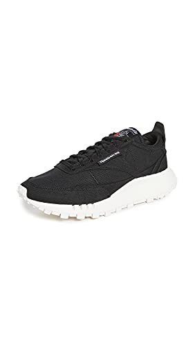 Reebok unisex adult Classic Legacy Sneaker, Black/Chalk, 12 Women 10.5 Men US