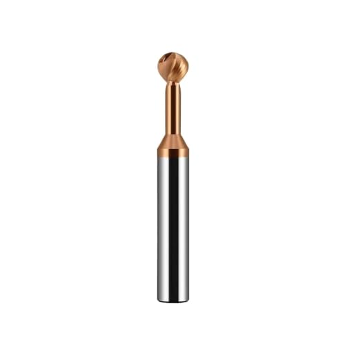 Fresa de extremo 3D carburo hierro R3 cortador en forma de T bola para grabado de metal 2