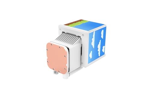 Image of Thermaltake MINECUBE 360 Ultra CPU Liquid Cooler; Intel /AMD Compatible; 3x120mm 500~2000rpm SWAFAN EX ARGB;MAGForce 2.0. 4X 3.95 TFT LCD Screens; Swappable Fan Blades; Snow; CL-W482-PL12SW-A
