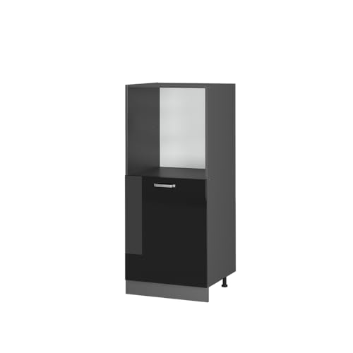 Vicco Meuble pour Four R-Line, Noir Haute Brillance, 60cm, pour Une Combinaison Libre au Sein de...