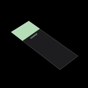 Tanner Slide, 90 Deg Corner, Lt Green 1440/cs