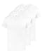 Produktbild Snocks Unterhemd Herren V-Neck Baumwolle 3er Pack Weiß Größe XL Herren Unterhemd Weiss
