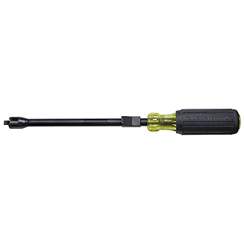 Klein Tools 32215 1/4-Inch Slotted Screw-Holding Screwdriver, 7-Inch Length with Cushion Grip Handle Klein Tools 32215 1/4-Inch Slotted Screw-Holding Screwdriver, 7-Inch Length with Cushion Grip Handle