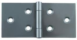 25mm 1'' No.400 Cranked Backflap Hinges 1 Pair SELF Colour
