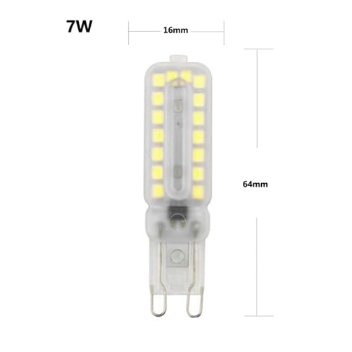 Generic 4x g9 lâmpada led milho 7w 220v branco quente regulável led milho luz para casa arandelas de