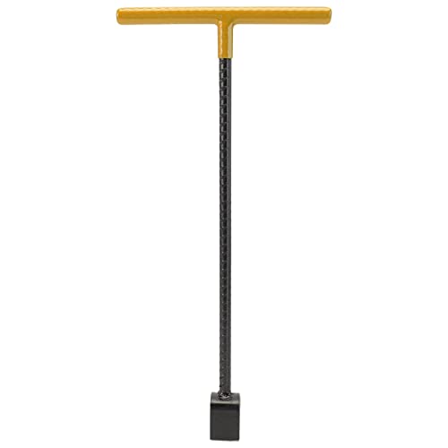 ZJchao Water Meter Key Stopcock Key Multi-Function Valve Tool with Adjustable T-Handle Design for Water Valves Faucets and Mains Shut-Off Essential Plumbing Tool (Yellow)