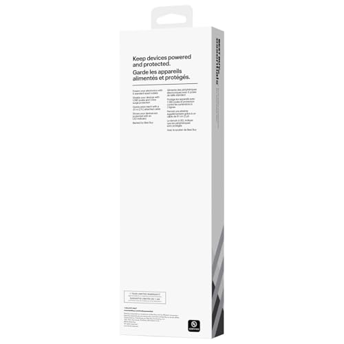 Image of Best Buy essentials Phone & Mobile Device Charging Accessories - Lightning & USB-C Options, Charging Cords, Hubs & Power Accessories (6 Outlet Strip, 2 ft)