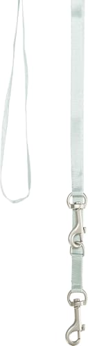 TRIXIE Junior Welpen-Softgeschirr mit Leine Größe S–M: Brustumfang 26–34 cm/10 mm in mint - gepolstertes anpassbares Hundegeschirr mit 3fach verstellbarer Leine für kleine Hunde, 15565
