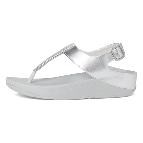 Image of FitFlop Womens Fino Crystal-Mix T-Strap Sandal