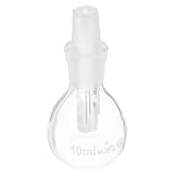GARVALON Pycnomètre en verre avec bouchon perforé pour mesure précise du volume, bouteille de gravité pour liquides, poudres et particules pour laboratoire, école, industrie