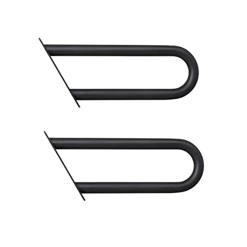 Vanroug 2Pcs Handrail For 1-2 Step Stairs, Wall Mount Handrails For Outdoor Steps, Stair Rail With Black Powder Coat Finished, Suitable For Garden，Yard And Garage #TOP6