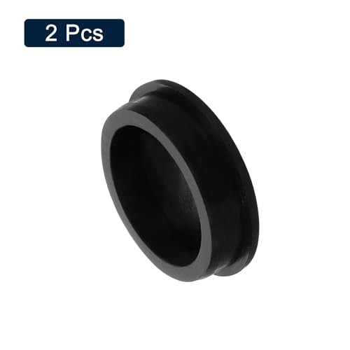 Image of uxcell 2 Pcs Black Plug Holes, Waterproof Rubber Button Plug for 61.5mm / 2.42 inch Hole