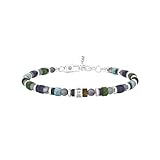 KIDULT - Bracciale Uomo - Bracciale uomo con pietre multicolor e scritta - 732374