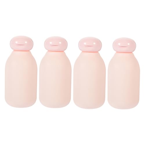 CHICAMPERA 4個 旅行用詰め替えボトル 軽量漏れ防止スクイーズボトル シャンプー ローション対応 滑らかマット仕上げコンパクト容器 持ち運び