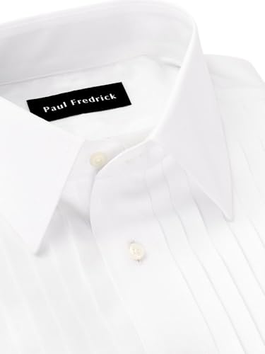 Paul Fredrick Men's Tailored Fit Non-Iron Cotton Tuxedo Shirt4