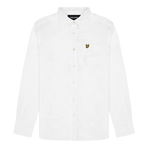 Lyle & Scott Uomo Camicia Oxford Leggera Regular Fit Bianco M - 2