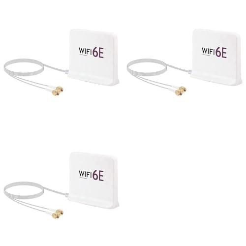 Antenne portable WiFi 6E 2.4G/5G/6G intérieure avec câble et fond magnétique pour PC