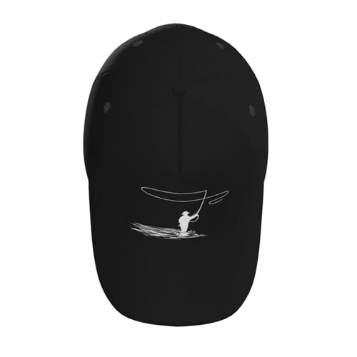 Fly Fishing Clipart Baseball Hats for Men and Women - Classic Adjustable Hats4