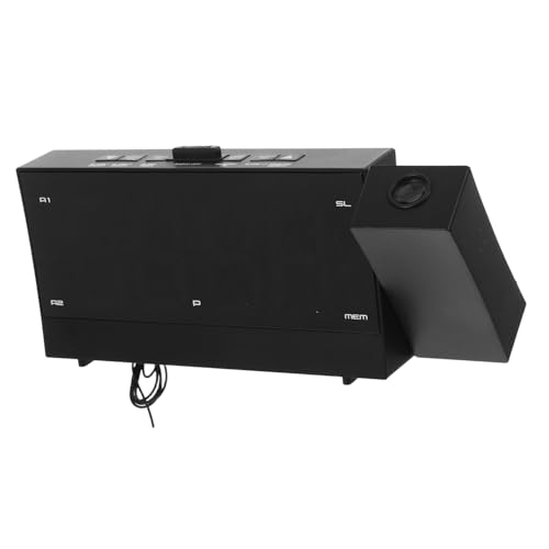 Zerodeko Reloj de proyección Lindo Tablero número de la Puerta de Entrada Despertador para Reloj Despertador LED Despertador silencioso Alarma Relojes Digitales LED Abdominales Black