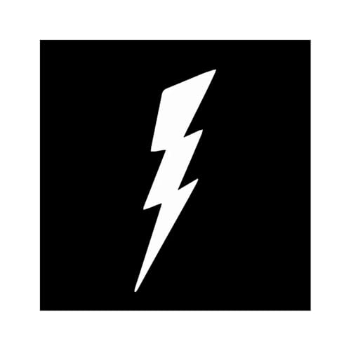 Image of Auto Parts Lightning Vinyl Car Bumper Rear Window Sticker(White)