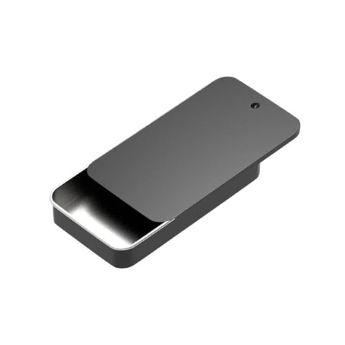 NihaoWXM Boîtes Vides en Métal avec Couvercles Lot de 10 mini boîtes en fer avec couvercle coulissant, boîte rangement for bijoux mariage, à pilules portable blanc(Black 110 * 60 * 16mm)