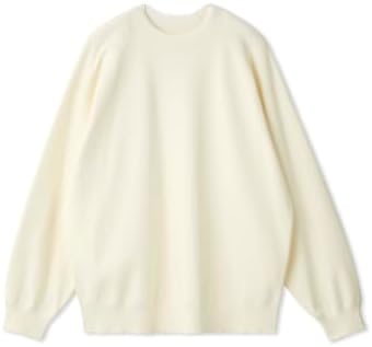 Amazon | ダブルカラーラグランスウェットライクニット