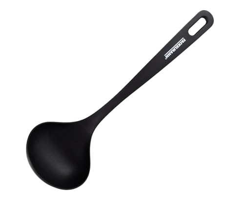 Fackelmann Fenix Kochtopf, 100% recyceltes RPET-Material, recycelbarer Kunststoff mit hoher Hitzebeständigkeit bis 230 °C, hohe Haltbarkeit, kratzfest, Schwarz, 30 cm, 1 Stück