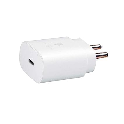 Image of Original 25W Charger for S21 / S21+ / S21 Ultra / S20 / S20+ / S20 Ultra | Fast Charger Celluar Phones (Adapter & C to C Cable) (White) (Feb73)