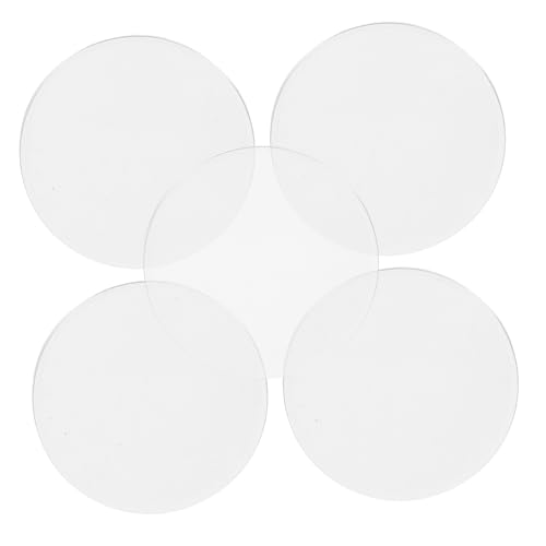 Cabilock Optical Lens Set 6pcs Double Convex Lenses Magnifying Glass Lenses for Physics Education Learning