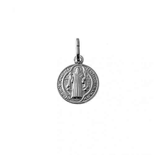 Minoplata Medalla San Benito 12mm de Plata de ley 925 Cover