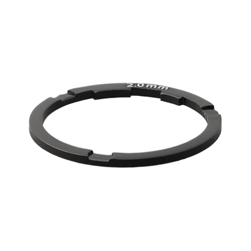 Robuster 0 82 mm Aluminium-Legierung Fahrrad-Abstandshalter für verbesserte Leistung (schwarz, 2 mm)