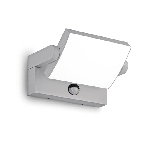 SWIPE Applique Murale Extérieure LED 3000K PIR Gris Ideal Lux luminaire étanche 2000Lm