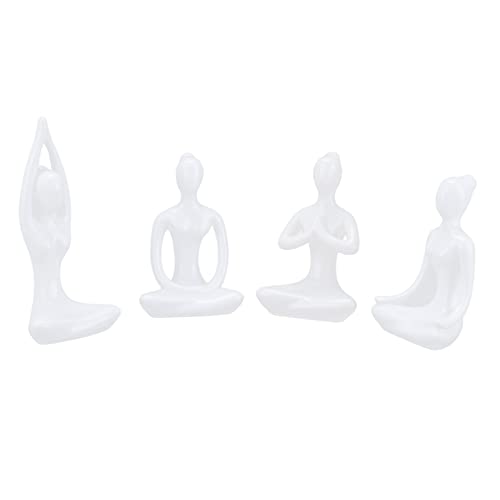 Yoga Meditatie Decor, Eenvoudig Uiterlijk Verbeteren Schoonheid Handgemaakt Zen Yoga Beeldje voor Meditatie Kamer voor…
