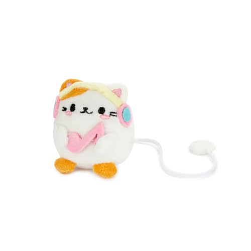 Balvi Marcapáginas Fluffy Kawaii Melody Color Blanco Gato con Auriculares Suave y...