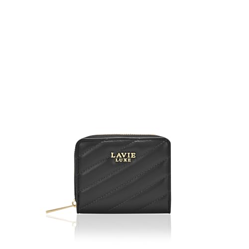 Image of Lavie Luxe Women's Diagonal Flap 25 Quilted Small Zip Wallet | Gift for Women