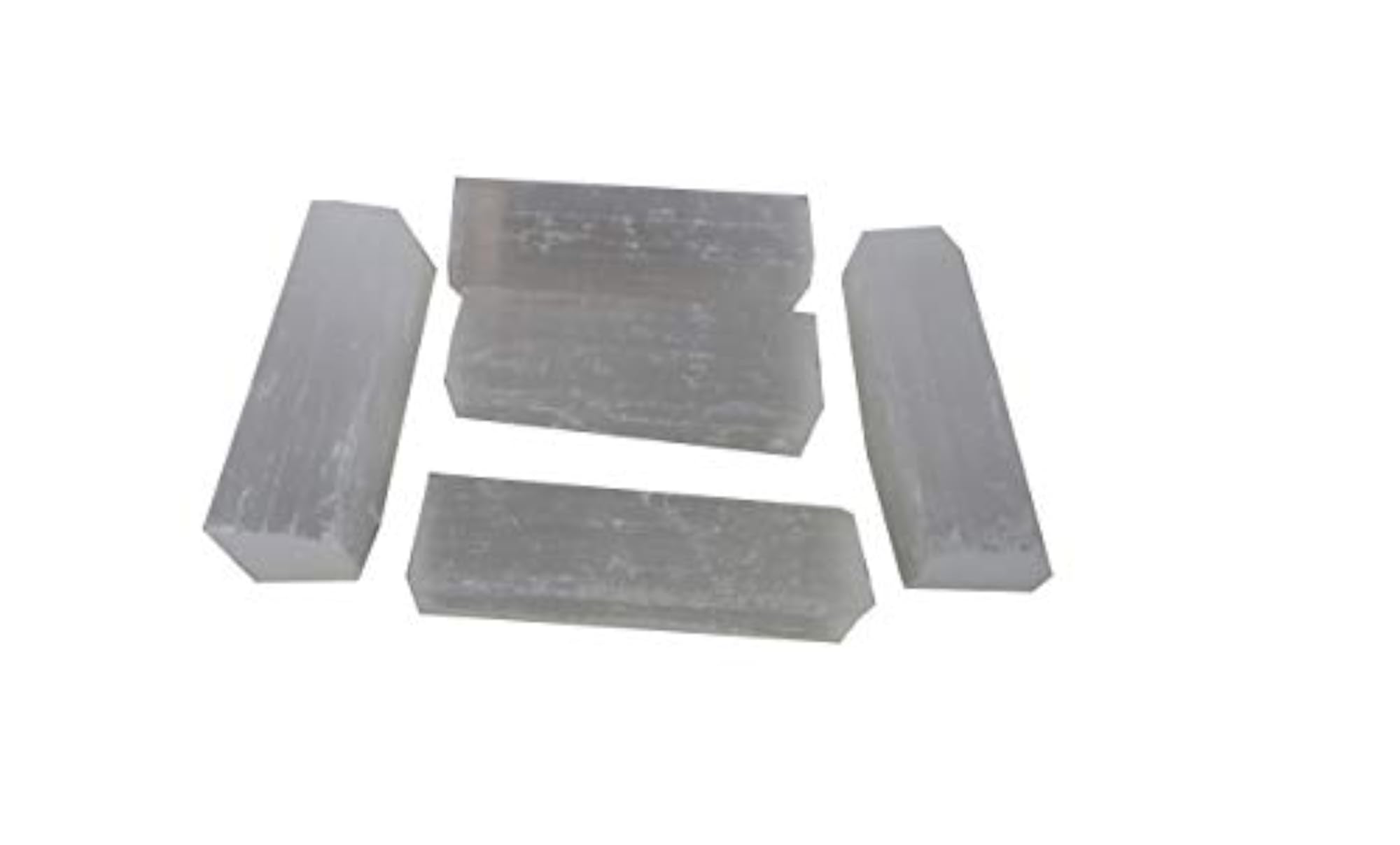 5 Piece Cut Selenite Sticks for Healing and Meditation