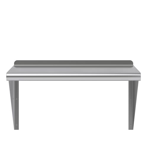 Image of AmGood 24 inch Long X 18 inch Deep Stainless Steel Wall Shelf | NSF Certified | Appliance & Equipment Metal Shelving | Kitchen, Restaurant, Garage, Laundry, Utility Room