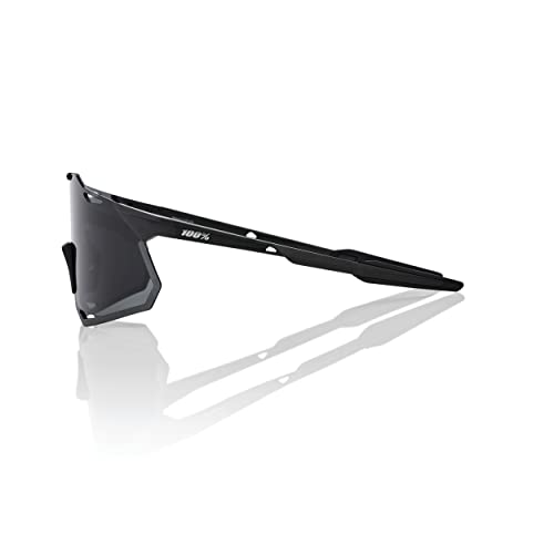 Image of 100% Hypercraft Sunglasses - Sport Performance Frameless Glasses - Ultralight Cycling Sports Eyewear - Scratch-Resistant Biking Sunglasses - Matte Black, Smoke Lens