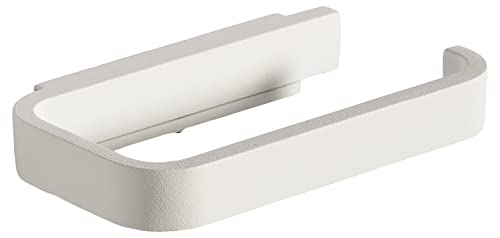 Image of ZONE DENMARK Rim Wall Toilet Paper Holder - A Sleek, Stylish & Modern Accessory | Space-Saving Solution | Keep Your Bathroom Organized and Chic with This (White)