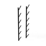 FLDYGMLU Surfboard Rack,Wall Skateboard Rack,2-7 Layer Snowboard Display,Easy to Assemble,for Home and Club(Black,6layers)