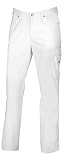BP 1658-686-21-54l Jeans für Männer, 5-Pocket-Jeans, 230,00 g/m² Stoffmischung mit Stretch, weiß, 54l