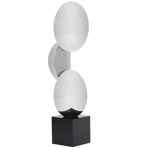 Escultura decorativa geométrica de cristal Deco 79 16.2 in alto miniatura 7