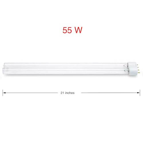 Lámpara UV EVERGROW 55W 2G11 para acuario y estanque miniatura 2