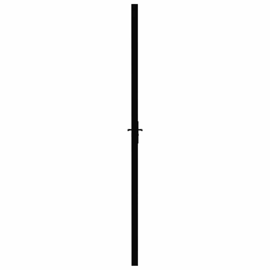 vidaXL Porta da Interno ESG Vetro e Alluminio 93x201,5 cm Nera